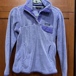 Patagonia Purple Cowl Neck Sweater